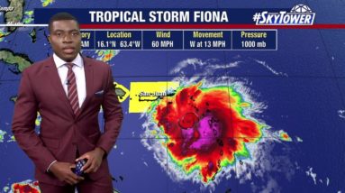 Tropical Storm Fiona expected to hit Puerto Rico