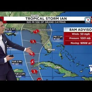 Tropical Storm Ian: 8 a.m. advisory