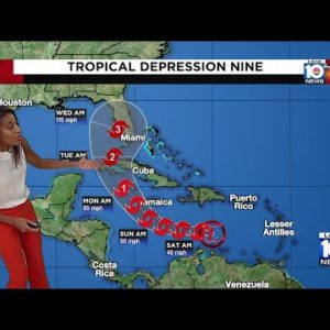 Tropical Update, 3 p.m., Sept. 23: TD 9 to strengthen