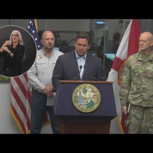 Watch live: Governor Ron DeSantis to talk Hurricane Ian in Sarasota