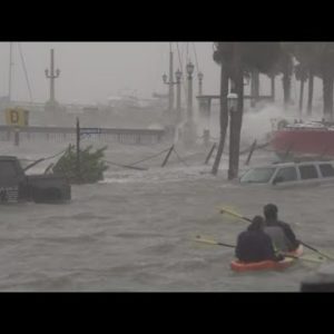 Water, Ian winds pummel St. Augustine as peak high tide rolls in