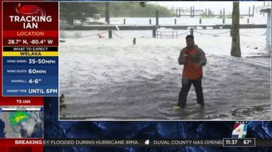 Water rises from Hurricane Ian in Crescent Beach