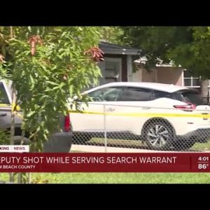 Palm Beach County deputy shot while serving search warrant at home near West Palm Beach