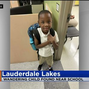 BREAKING: Child Found Wandering Outside School In Lauderdale Lakes