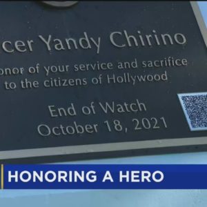 Celebrating life of Hollywood police officer killed one year ago
