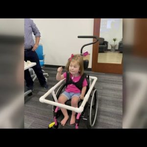 Jacksonville architecture company gifting kids custom-built wheelchairs for Halloween