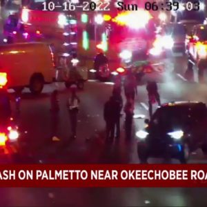 Crash on Palmetto Expressway causes weekend morning traffic delay