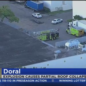 Diesel tank explosion at Doral warehouse