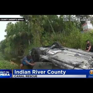 Florida Deputy Rescues Elderly Couple From Overturned Car
