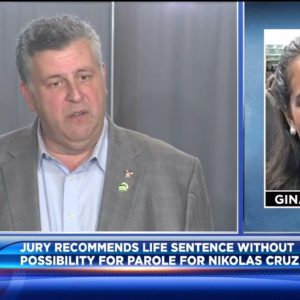Gina Montalto's father, Tony Montalto, reacts to the jury's verdict
