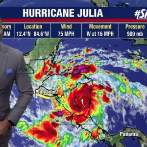 Hurricane Julia makes landfall, won’t impact Florida