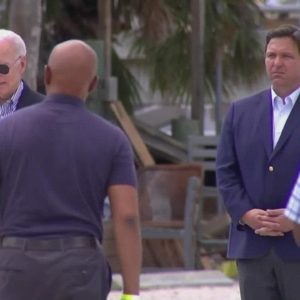 President Joe Biden joins Florida Governor Ron DeSantis meet in Fort Myers