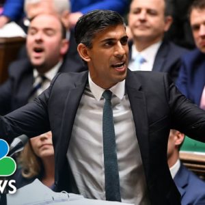 U.K. Prime Minister Rishi Sunak Faces Off With Opposition Lawmakers For First Time