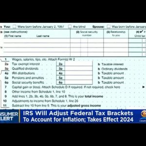 IRS Adjusting Federal Tax Brackets To Account For Inflation