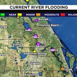 St. Johns River still rising after reaching record flood stage from Ian's rainfall
