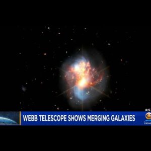 James Webb Telescope Captures Two Merging Galaxies
