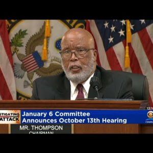 January 6 Committee Announces October 13 Hearing