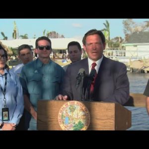 Live: Governor DeSantis visits devastated Fort Myers