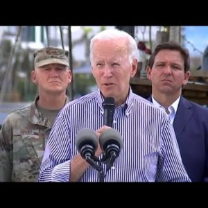 Biden meets with DeSantis during Florida trip to survey Hurricane Ian damage