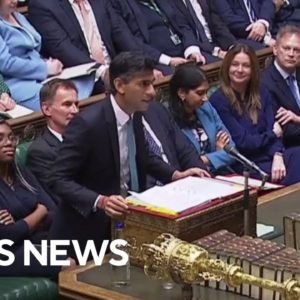 New U.K. Prime Minister Rishi Sunak faces Parliament