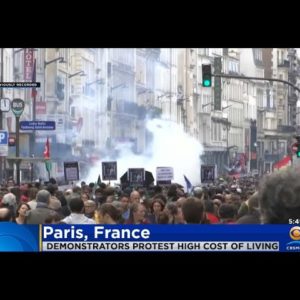 Protests Erupt In Paris Over Rising Cost Of Living