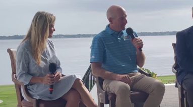 Jim Furyk discusses perks for military service members at the Constellation Furyk & Friends pres...