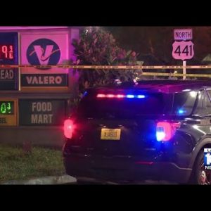 Man crashes twice driving himself to hospital after being shot at gas station