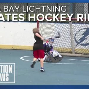 Tampa Bay Lightning donates hockey rinks to the community