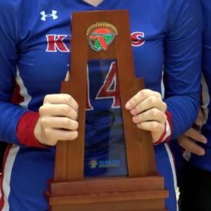 The Kings Academy volleyball team captures the 3A District 8 title