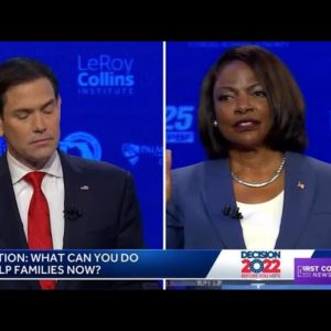 Watch | Name-calling, cheating accusations fuel fiery debate between Marco Rubio and Val Demings