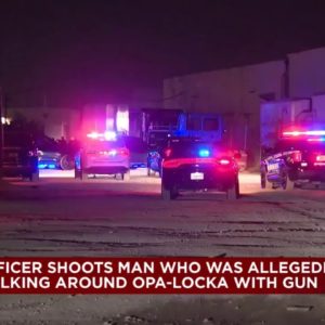 Police investigating after officer shoots man with gun refusing to comply in Opa-locks