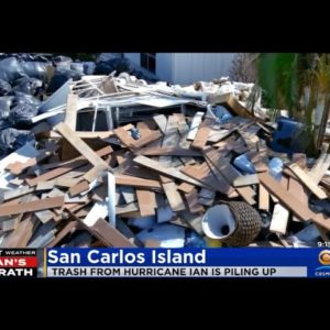 Trash From Hurricane Ian Piling Up On Florida's Gulf Coast