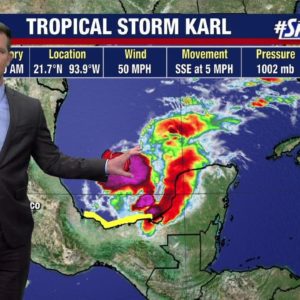 Tropical Storm Karl expected to make landfall in Mexico