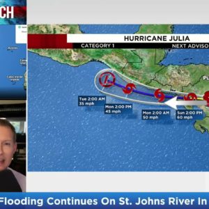 Tropics Watch: Hurricane Julia makes landfall in Central America