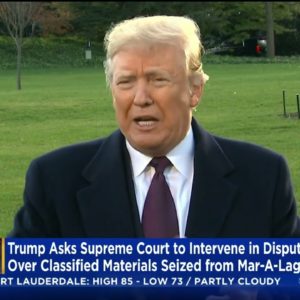 Trump Asks Supreme Court To Intervene In Mar-A-Lago Search