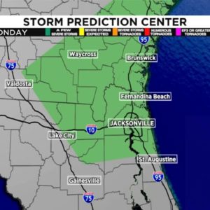 Update on Sunday temps and storm chances ahead