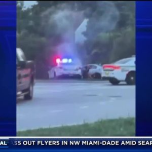 Driver in custody after police chase ends in multi-vehicle crash in SW Miami-Dade