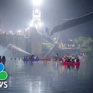 Video Shows Moment Of Deadly India Bridge Collapse