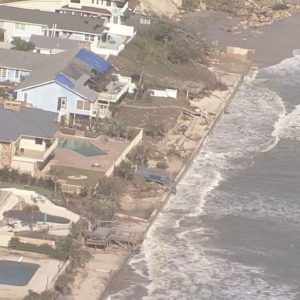Sky 6 shows Hurricane Nicole tore chunks from Volusia coast, snapped homes in half