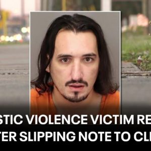 Florida man arrested after domestic violence victim slips note to store clerk