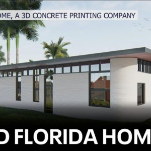 3D printed home being constructed in Tampa