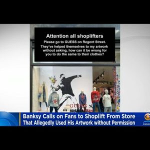Banksy Calls For Fans To Shoplift From London Store That Used His Art Without Permission