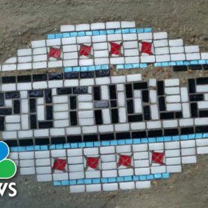 Artist Transforms Potholes Into Mosaic Pieces