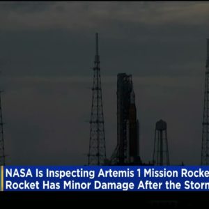 NASA Inspecting Artemis I Moon Rocket For Damage After Hurricane Nicole