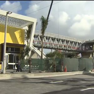 Brightline station in Aventura close to completion