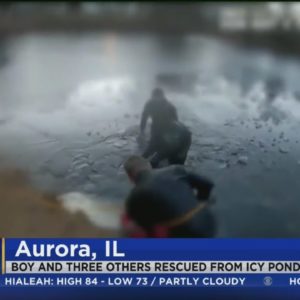 Caught on Camera: Rescuers save victims in icy ponds