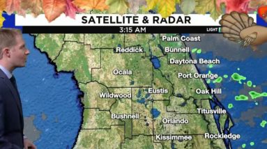 Central Florida stays mainly gray, with some rain, on Thanksgiving