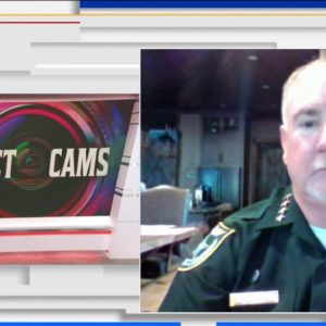 Discussing secret cameras with Sheriff Rick Staly