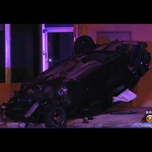 Driver Hospitalized After Losing Control And Flipping Car In Hollywood