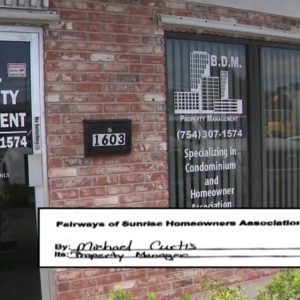 Residents of several communities express outrage with same property management company
